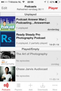 Downcast_app screenshot podcasts