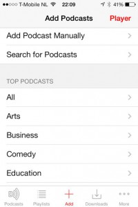 Downcast_app screenshot Search for podcast